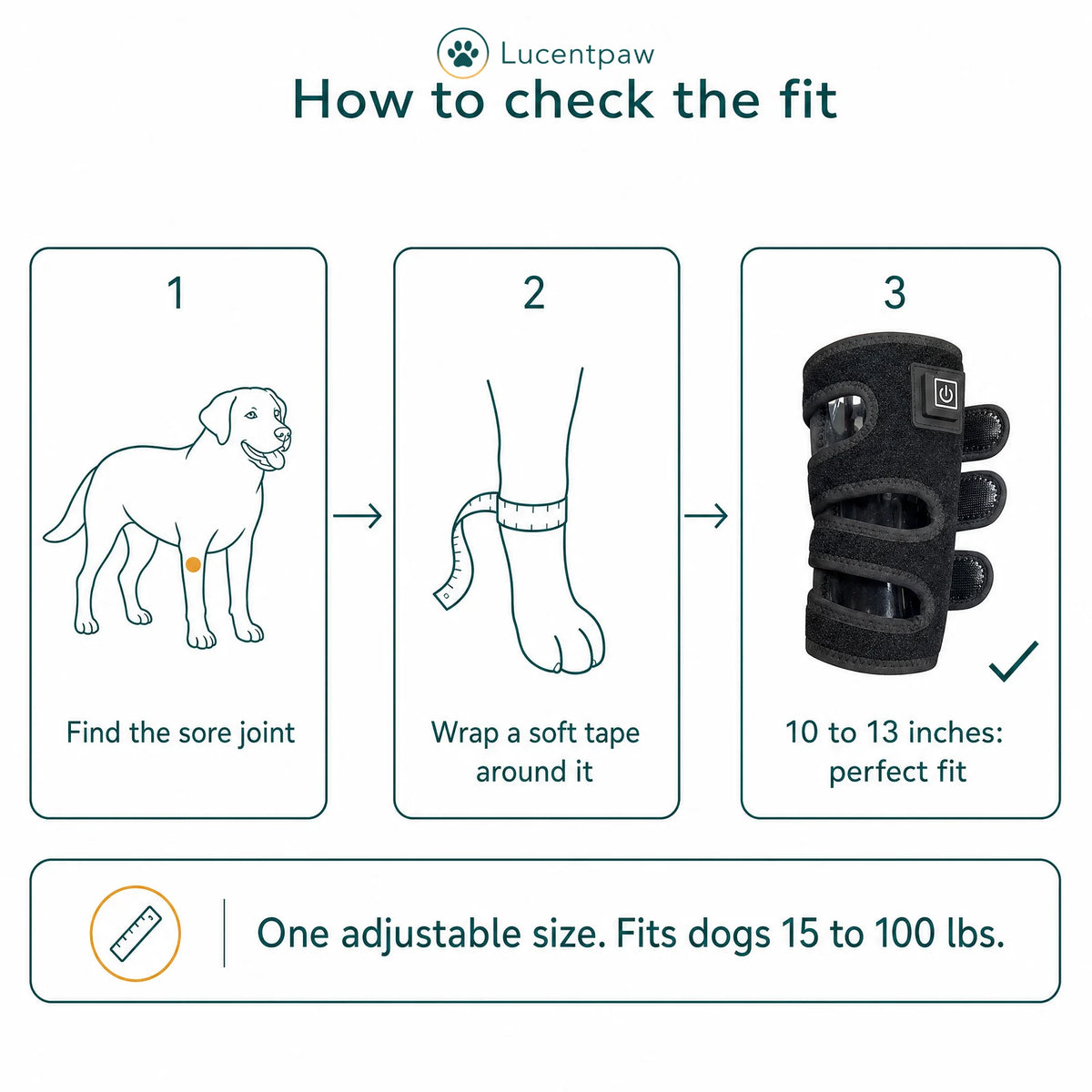 Red Light Therapy Leg Wrap for Dogs